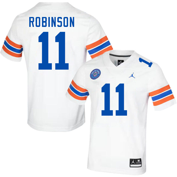 Demarcus Robinson Florida Jersey,Florida Gators #11 Demarcus Robinson Jersey Youth Uniforms-Throwback White